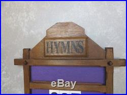 Original Oak Wall Mounted Church / Chapel Hymn Board Old Religious Antiques