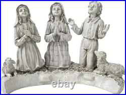 Our Lady of Fatima Religious Garden Statue 32 Ornate Antique Stone Design