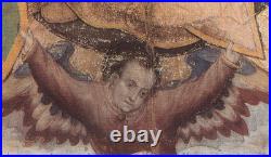 Our Lady of Guadalupe Religious Stretched Canvas 24x36 Beaded Mahogany Frame