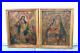 PAIR-antique-oil-on-tinplate-Religious-paintings-madonna-putti-angels-set-01-eiwp
