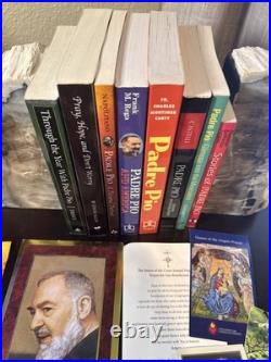 Padre Pio Catholic Book Collection 8 Softcover Books Biography Prayer Devotional