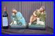 Pair-antique-MAtching-set-young-saint-john-jesus-statue-religious-01-ip