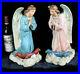 Pair-antique-french-chalkware-angel-praying-statue-figurine-religious-church-01-yhpb
