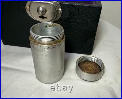 Pair of 3 Antique Religious Catholic Holy Oils box in hard Case O. I, O. C, S. C