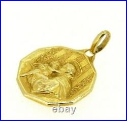 Pendant Antique Sant' Antonio From Padova Vintage Years' 50 IN Gold Solid 18 KT