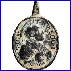Perfect St Ignatius Loyola Religious Medal Antique Francis Xavier Jesuit Charm