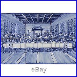 Portuguese Traditional Blue Azulejos Tiles Panel RELIGIOUS LAST SUPPER OF CHRIST