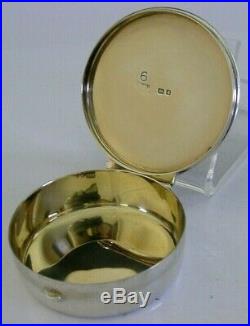 Quality English Solid Sterling Silver Pyx Wafer Box 1945 Religious
