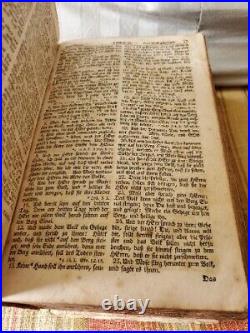 RARE! 1824 Antique German Religious Book Bible MARTIN LUTHER Scriptures