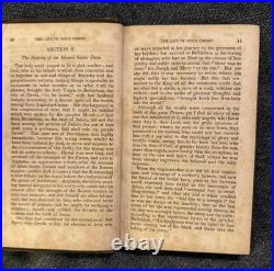 RARE 1834 The life Of Our Blessed Lord And Savior Jesus Christ Holy Bible Old
