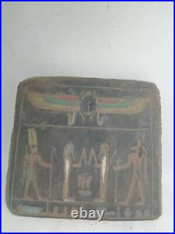 RARE ANCIENT EGYPTIAN ANTIQUE Religious Festival Stella Antique 1453-1247 BC