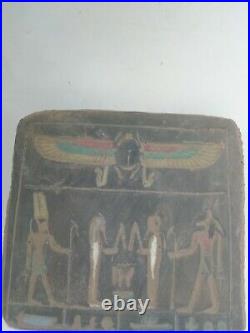 RARE ANCIENT EGYPTIAN ANTIQUE Religious Festival Stella Antique 1453-1247 BC