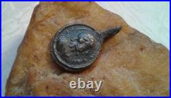 RARE ANTIQUE c. 18th CENTURY CATHOLIC 2-SIDED MEDAL JESUS CHRIST and VIRGIN MARY