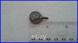 RARE ANTIQUE c. 18th CENTURY CATHOLIC 2-SIDED MEDAL JESUS CHRIST and VIRGIN MARY