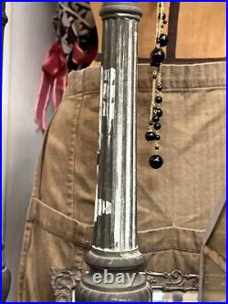 RARE Antique Bronze Baroque Church Altar Candlesticks Holders TRINITY RELIGIOUS