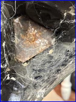 RARE Antique Bronze Baroque Church Altar Candlesticks Holders TRINITY RELIGIOUS