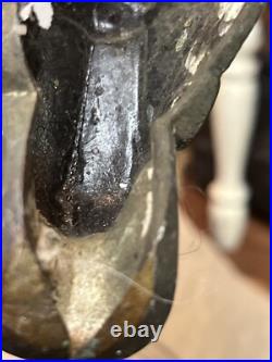 RARE Antique Bronze Baroque Church Altar Candlesticks Holders TRINITY RELIGIOUS