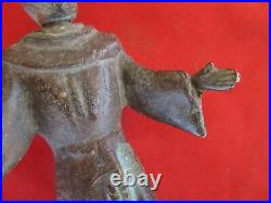 RARE VTG Water Spigot Faucet SAINT FRANCIS 9 Tall Religious Antique Jesus