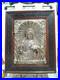 RARE-antique-religious-wall-icon-JESUS-hand-MOVES-Registrado-silver-3D-Art-SPAIN-01-vzf