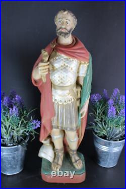 RAre antique religious saint Donatius Statue