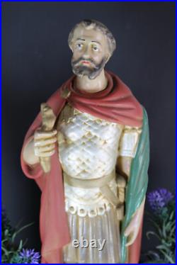 RAre antique religious saint Donatius Statue