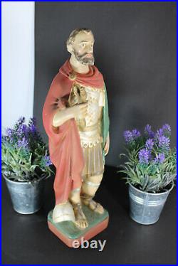 RAre antique religious saint Donatius Statue