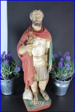 RAre antique religious saint Donatius Statue