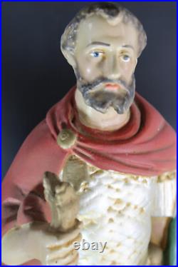 RAre antique religious saint Donatius Statue