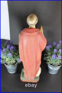 RAre antique religious saint Donatius Statue