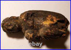 RELIC Antique RELIGIOUS STATUE FRAGMENT Rare Ancient CHRISTIAN Wood Carving OOAK