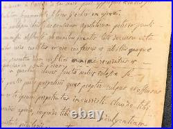 RELIGIOUS LETTER TO CARDINAL IN LATIN 1793 Indulgence, Vatican, Pope Pius VI