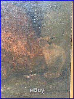 REMBRANDT Superb Old Master Original Religious/Allegorical Antique Oil Painting