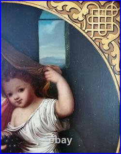 Raphael DaVinci Madonna Renaissance French Old Master 18thC Antique Oil Painting