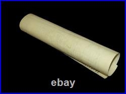 Rare 100 yrs European Torah Scroll Fragment parchment Deuteronomy The Holidays