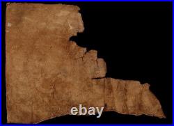 Rare 15thC Spanish Torah Fragment Pre-Expulsion Deer Parchment Inverted Nun
