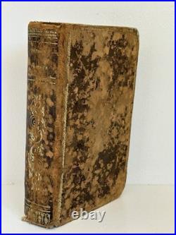 Rare 1840 French Leather Book Catechism Belley Diocese Gilt Catholic Antique