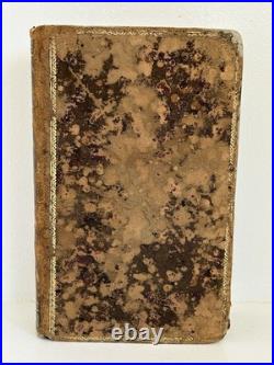 Rare 1840 French Leather Book Catechism Belley Diocese Gilt Catholic Antique