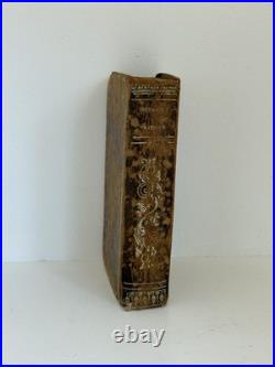 Rare 1840 French Leather Book Catechism Belley Diocese Gilt Catholic Antique