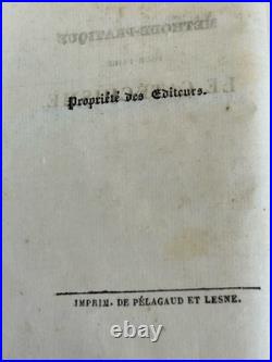 Rare 1840 French Leather Book Catechism Belley Diocese Gilt Catholic Antique