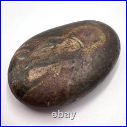 Rare 19th Hand Painted Stone Icon of Saint Nicholas Antique Religious Art Decor Rare 19th Hand Painted Stone Icon of Saint Nicholas Antique Religious Art Decor