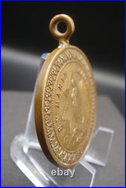 Rare Antique 1854 Virgin Mary Beautiful Medal Italian Religious Pendant Catholic