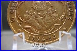 Rare Antique 1894 Madonna di Loreto Medal Catholic Protection Pendant Italy