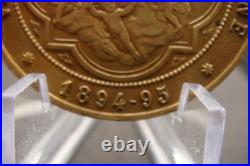 Rare Antique 1894 Madonna di Loreto Medal Catholic Protection Pendant Italy