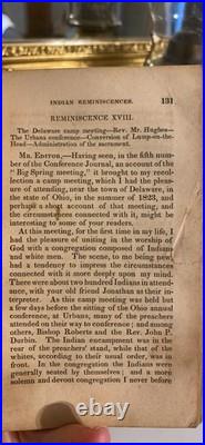 Rare Antique 1st ed Religious Book By Rev. Charles Elliott Wyandot Nation SCARCE