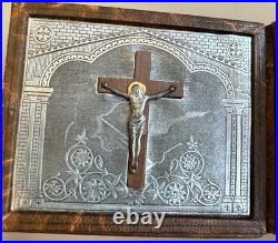 Rare Antique French Travel Souvenir Religious Booklet with Jesus Silver 8 Panels Rare Antique French Travel Souvenir Religious Booklet with Jesus Silver 8 Panels