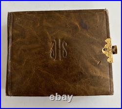 Rare Antique French Travel Souvenir Religious Booklet with Jesus Silver 8 Panels Rare Antique French Travel Souvenir Religious Booklet with Jesus Silver 8 Panels