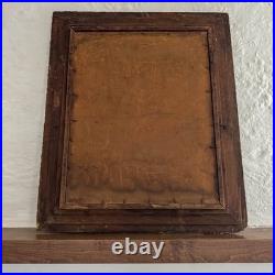 Rare Antique Ornate Large Frame Religious Framed Art St Cecilia Wood Gold Angels