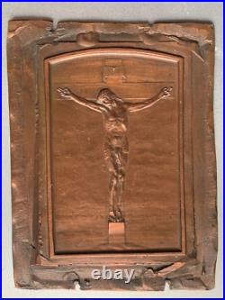 Rare Antique Religious Engraving on Cooper Plaque by JP LEGASTELLOIS