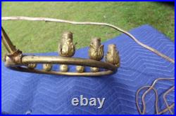 Rare Antique Religious Mary Madonna Statue Brass Lighted Halo Aureole Crown Rare Antique Religious Mary Madonna Statue Brass Lighted Halo Aureole Crown
