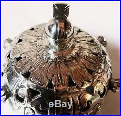 Rare Antique Religious Solid Sterling Silver Russian Crown